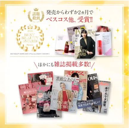 発売からわずか２ヶ月でベスコス他、受賞！